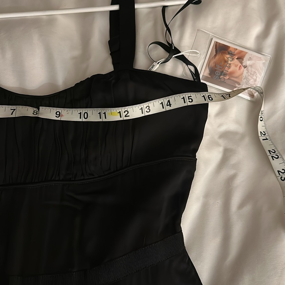 Self-Portrait Sleeveless Wide Leg Black Jumpsuit - Picture 9 of 10